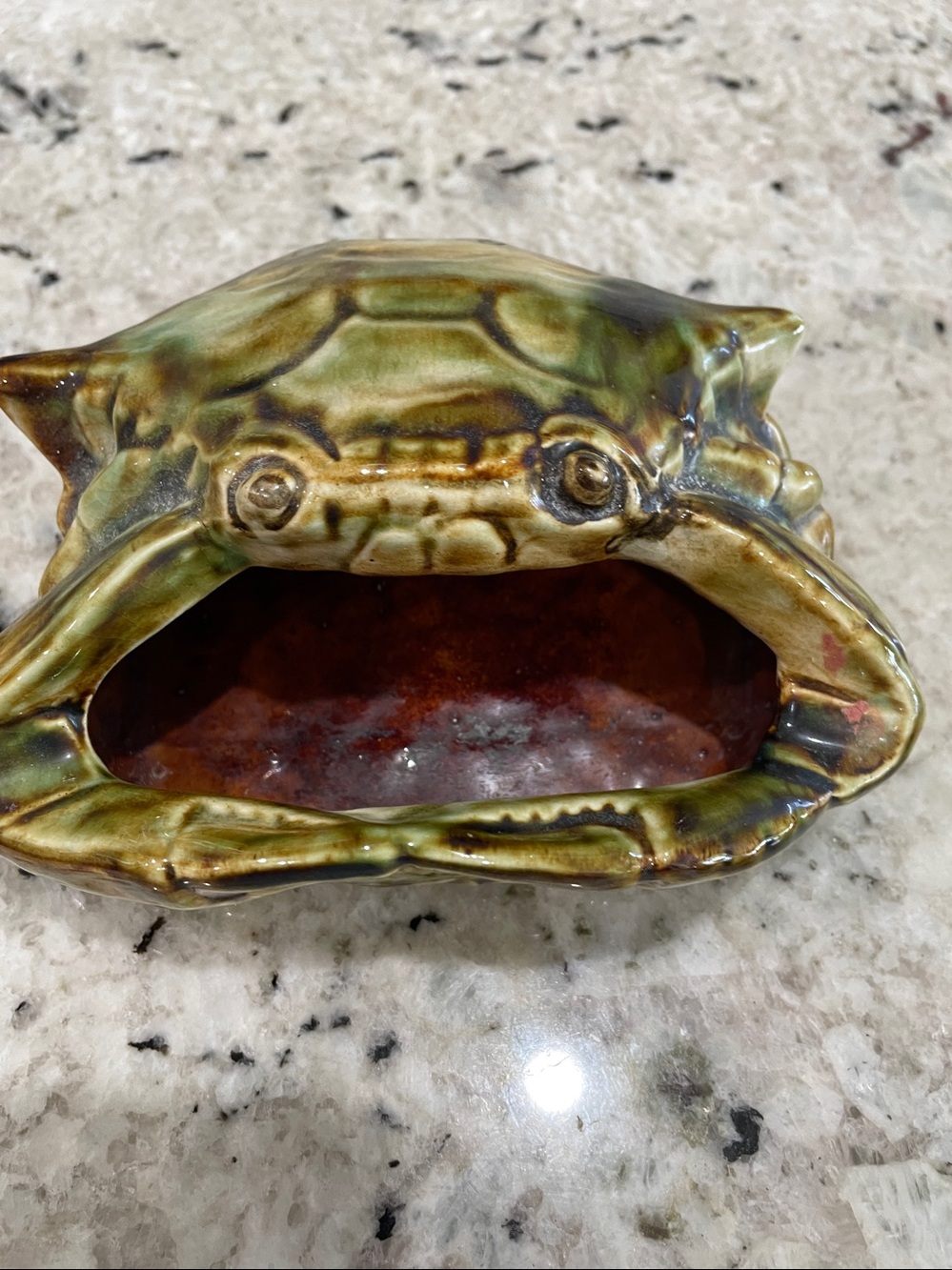 Vintage ceramic crab ashtray